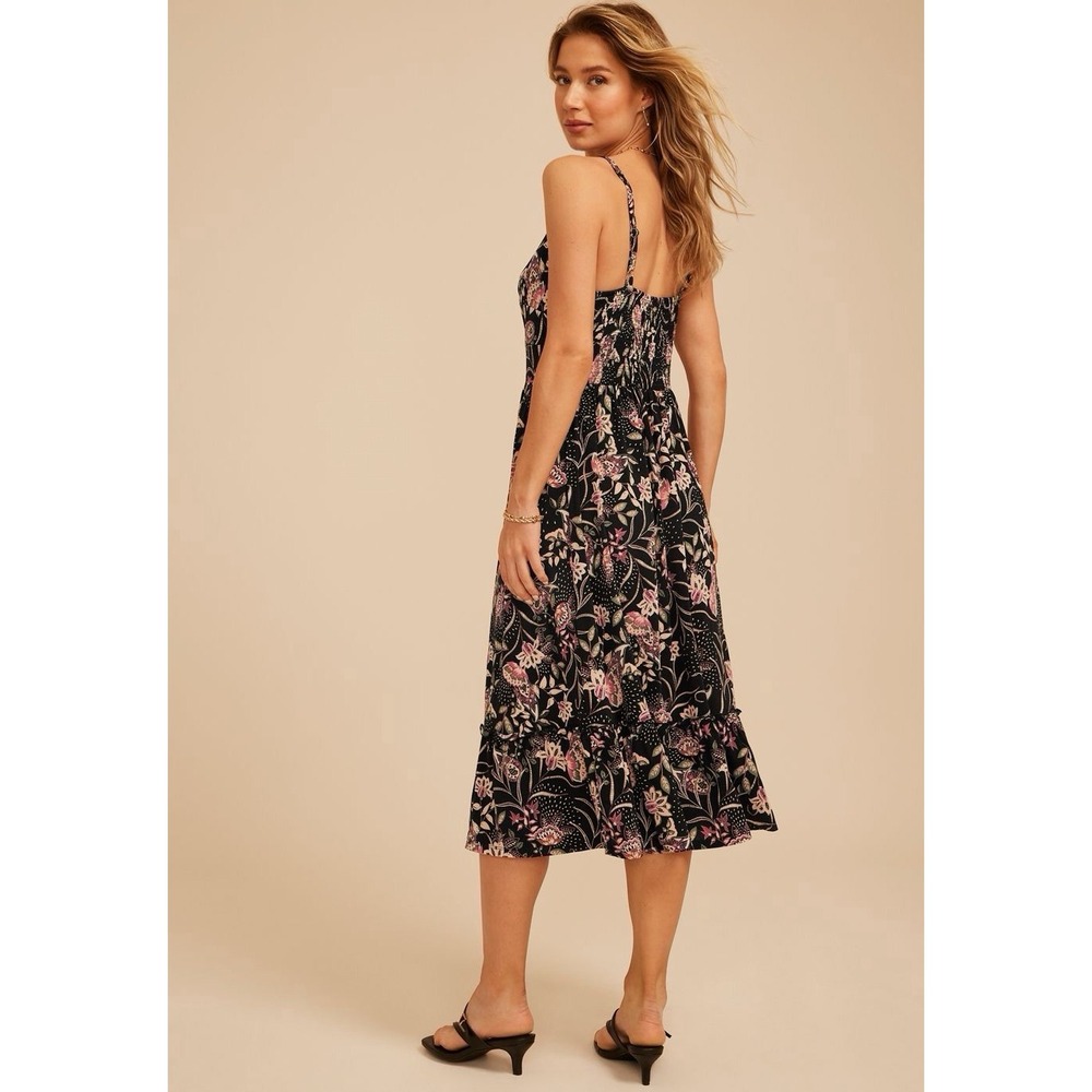 Maurice's bare v neck knot front midi dress NWT Size XL